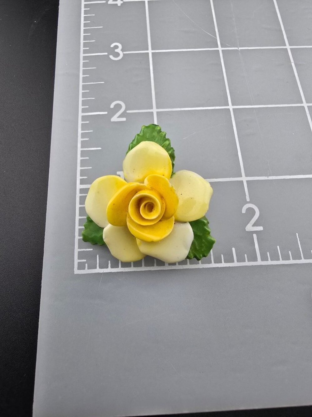 Vintage Royal Adderley Brooch Yellow Rose Bone China Floral Jewelry Spring READ - Picture 11 of 12